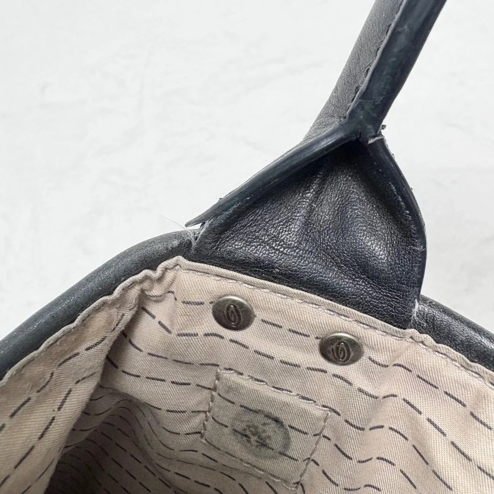 Timbuk2 Distilled Waxed Canvas & Leather Messenger Crossbody Grunge Minimalist